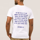 Ephesianen 6:12 t-shirt (Achterkant)