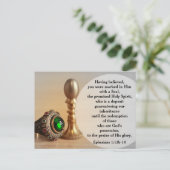 Ephesians 1:13b-14 Marked with a Seal Postcard Briefkaart (Staand voorkant)