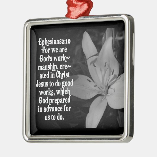 Ephesians 2:10 CHRISTMAS BIBLE SCRIPTURE ORNAMENT (Links)