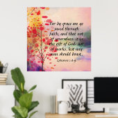 Ephesians 2:8-9 poster (Thuiskantoor)