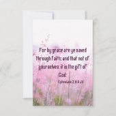 Ephesians 2:8 KJV Bijbelscriptie Pic Greeting Kaart (Voorkant)