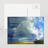 Ephesians 2:8 Regenboog Briefkaart (Voorkant / Achterkant)