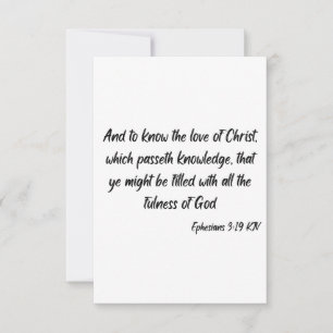 Ephesians 3:19 KJV Bijbelscriptproet Kaart