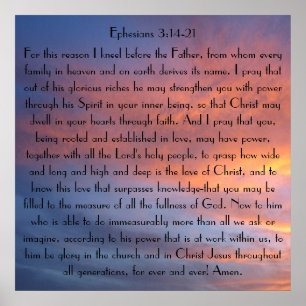 Ephesians 3 Poster