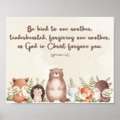 Ephesians 4:32 Nursery Wall Art Poster Print (Devant)