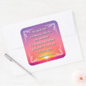 Ephesians 4:32 vierkante sticker (Envelop)