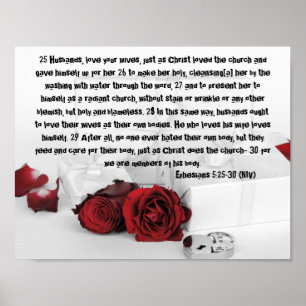 Ephesians 5:25-30 Bijbelbloesems Destiny's Destiny Poster