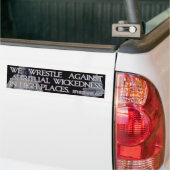 Ephesians 6:12 Bijbelcitaat Bumpersticker (Op Truck)