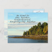 Ephesians Bijbelverse Briefkaart 4:32 (Voorkant / Achterkant)