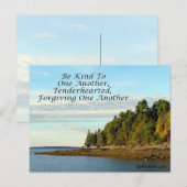 Ephesians Bijbelverse Briefkaart 4:32 (Voorkant / Achterkant)