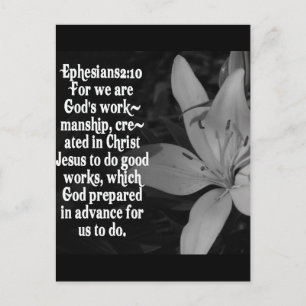 EPHESIËN 2:10 BIBLE SCRIPTURE QUOTE BRIEFKAART