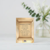 Ephésiens 2:8-9 Cartes KJV (Debout devant)