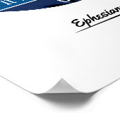 Ephésiens 2:8 KJV Multicolor Poster (Coin)