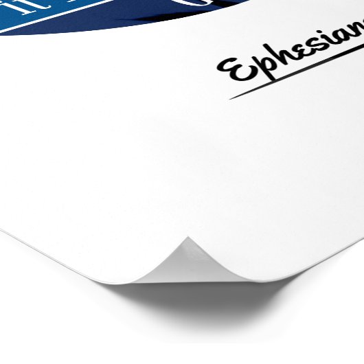 Ephésiens 2:8 KJV Multicolor Poster (Coin)