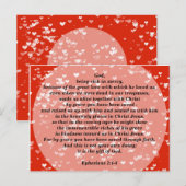 Ephésiens 2 Sauvés par la Grâce Carte Postale (Devant / Derrière)