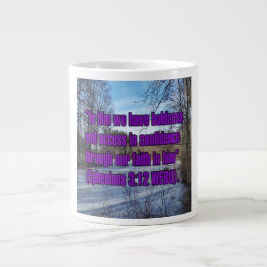 Ephésiens 3:12 WEBU Mug (Devant)