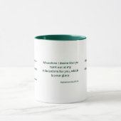 Éphésiens 3:13 KJV Bible Verse Mug à deux tons (Centre)