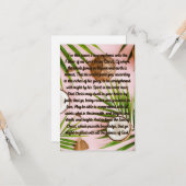 Ephésiens 3:14-19 Prière Carte de voeux plat (Devant/Arrière en situation)