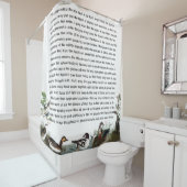 Ephésiens 3 Oiseaux Audubon Douche faunique rideau (En situation)