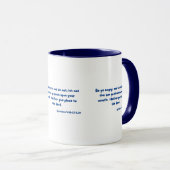 Éphésiens 4:26-27 Verset Bible Mug à deux tons (Devant droit)