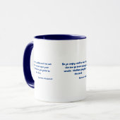 Éphésiens 4:26-27 Verset Bible Mug à deux tons (Devant gauche)