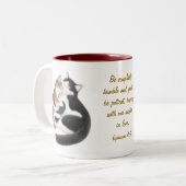 Éphésiens 4:2 Loin Chats Bible Verse Mug (Devant gauche)