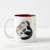 Éphésiens 4:2 Loin Chats Bible Verse Mug (Gauche)