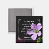 Éphésiens 4:32 aimant (Recto/Verso)