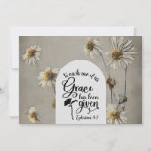 Ephésiens 4:7 La grâce a reçu la carte de la Bible (Devant)