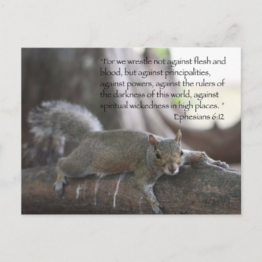 Ephésiens 6:12 Carte postale (Devant)