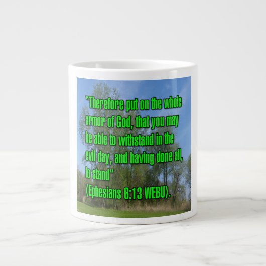 Éphésiens 6:13 WEBU Mug (Devant)
