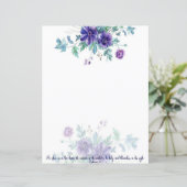 Ephésiens de l'aquarelle violette 4:1 papeterie (Debout devant)