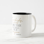 Ephésiens Gold et Noir Inspiration café Mug (Devant droit)
