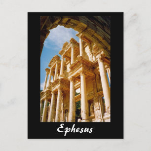 ephesus library turkey briefkaart