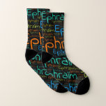 Ephraim<br><div class="desc">Ephraim. Show and wear this popular beautiful male first name designed as colorful wordcloud made of horizontal and vertical cursive hand lettering typography in different sizes and adorable fresh colors. Wear your positive french name or show the world whom you love or adore. Merch with this soft text artwork is...</div>
