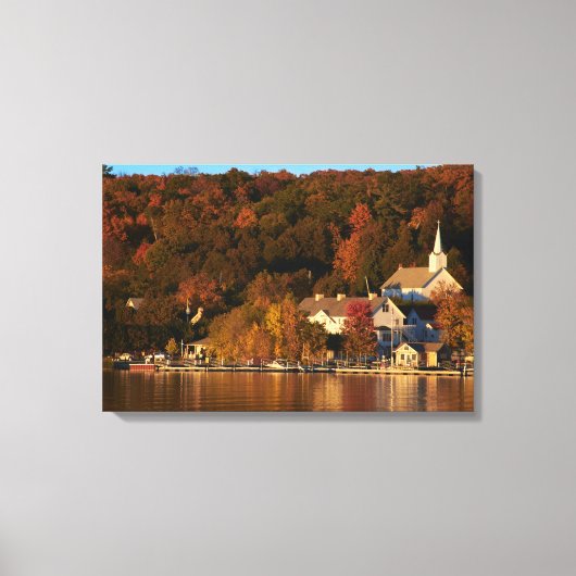Ephraim, Wisconsin bij Sunset Canvas Gallery Wrap Afdruk (Voorkant)