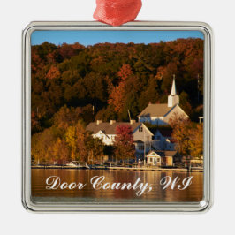 Ephraim, Wisconsin bij Sunset Metalen Ornament