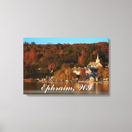 Ephraim, Wisconsin bij zonsondergang Canvas Afdruk