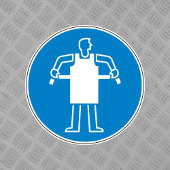 EPI Utiliser un Étiquette de symbole de danger d'a