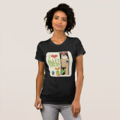 Epic Alley Cats Fun Retro Cartoon Art Design T-shirt (Voorkant volledig)