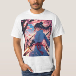 Epic Anime Warrior Graphic T-shirt