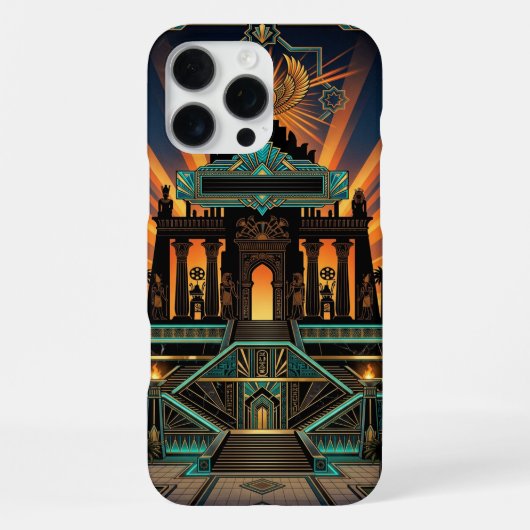 Epic Art Deco iPhone 16 Pro Max Case  Hoesje (Achterkant)