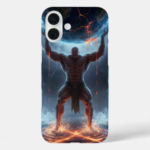 Epic Atlas Holding Planet iPhone 16 Plus Hoesje