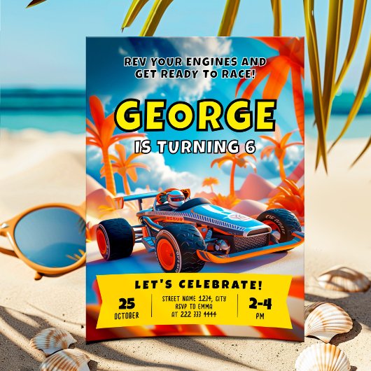 Epic Birthday Racing Car Adventure Kaart