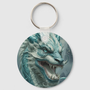 Epic Blue Storm Dragon Sleutelhanger