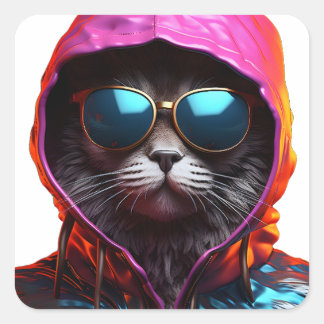 Epic Cat met zonnebril Sticker