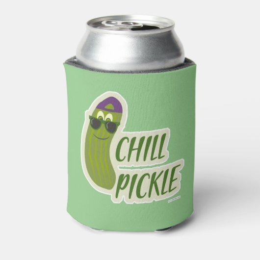 Epic Chill Pickle Funny Character Design Fun Blikjeskoeler (Blikje Achterkant)