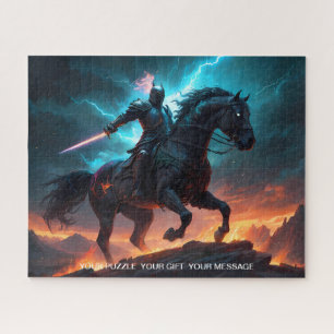 Epic Dark Knight & Stallion Art Puzzel Collectie