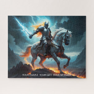 Epic Dark Knight & Stallion Art Puzzel Collectie