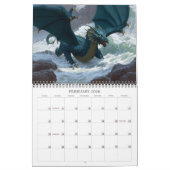 Epic Dragon Art Fantasy Calendar Kalender (Feb 2026)